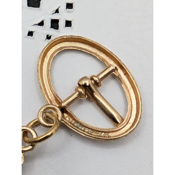 Miniature charm buckle for shoe lace with faux stone 1.5" - Picture 7 of 11